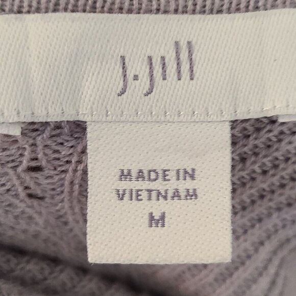 J.Jill Juno Ottoman Mixed Direction Ribbed Boatneck Sweater Oversized Sweater M - Picture 7 of 8